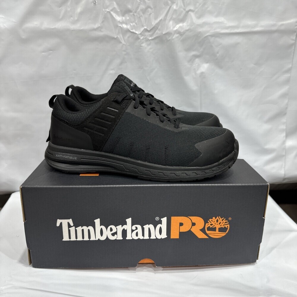 Timberland Pro Overdrive Women's 8 Black Composite Safety Toe Work Shoes EBS763